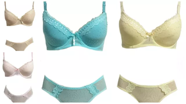 Damen Dessouspaket 5 Stück BH-Set Cup A,B,C,D,E Dessous-Set Wäsche 3