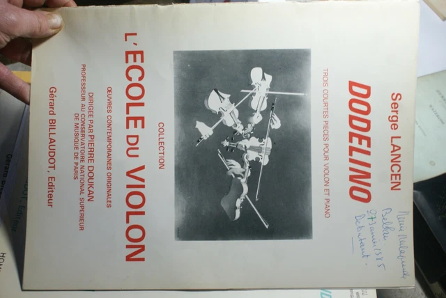 Serge LANCEN - DODELINO - L'école du violon - Pierre Doukan -Billaudot-