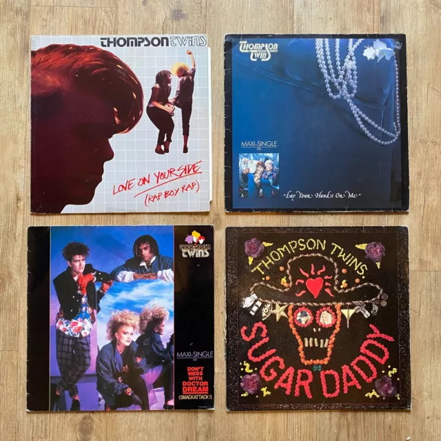 Maxi-Singles / 12" Vinyl / Schallplatten: Thompson Twins Fan-Paket