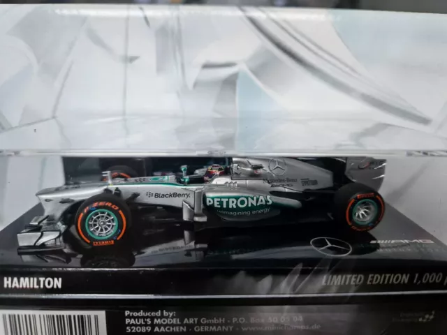 1/43 Minichamps Mercedes AMG W04 Lewis Hamilton USA GP 2013 2