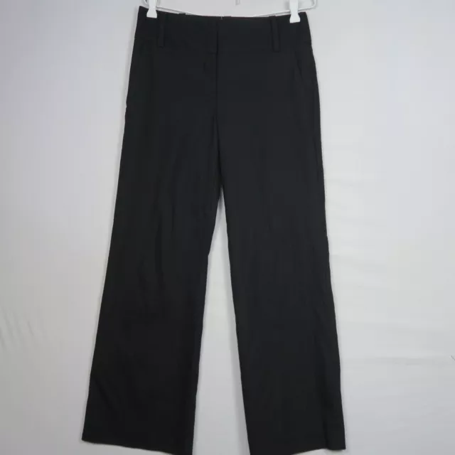 Cue Womens Chino Pants 8(AU) or 30W 30L Black Straight Relaxed Fit Casual