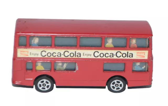 Vintage Corgi Juniors Coca-Cola Bus London Red Daimler Fleetline  1:64