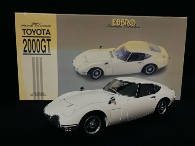 EBBRO TOYOTA 2000GT Premium Collection 1/24 White Diecast