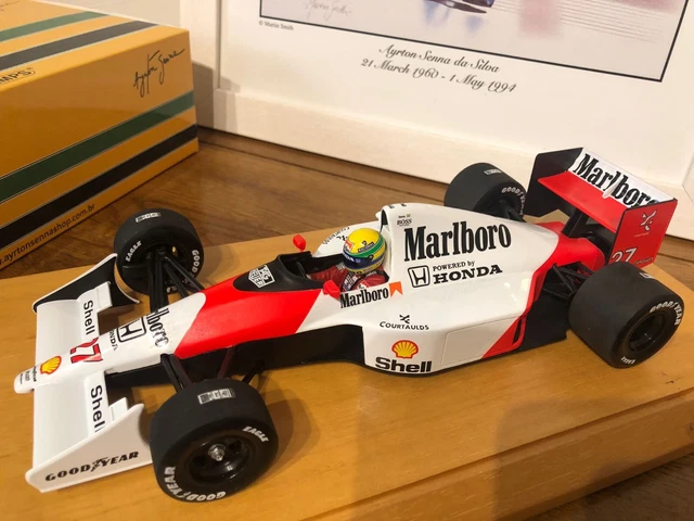 Modellino McLaren Honda MP4/4 Marlboro Di Ayrton Senna 1988 In Scala 1/43 - Deagostini (usato)