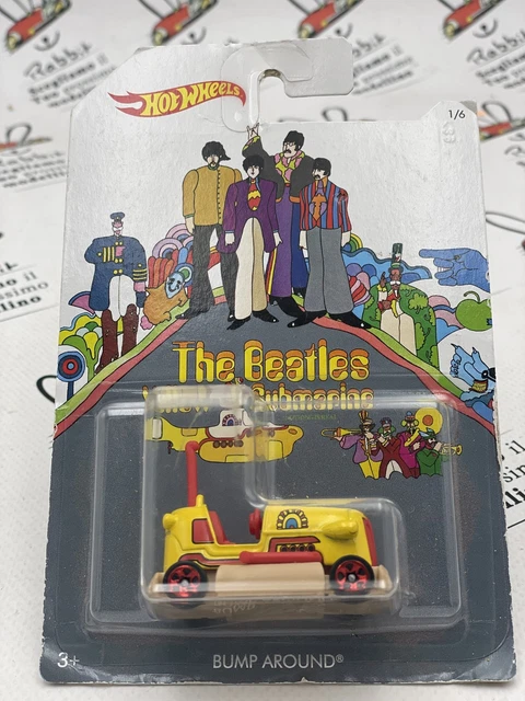 Die Cast " Bump Around " 1/6 The Beatles Yellow Submarine Hot Wheels Skala 1/64