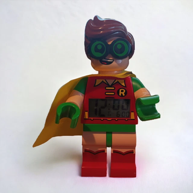 Sveglia Digitale Batman Con Luce Notturna E Snooze | Orologio Con Display LCD E 6 Melodie | Regalo Per Bambini 3-12 Anni