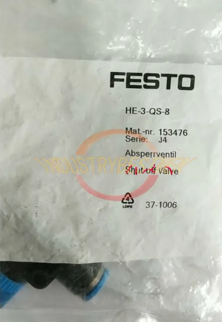 1PCS New FESTO HE-3-QS-8 153476 globe valve