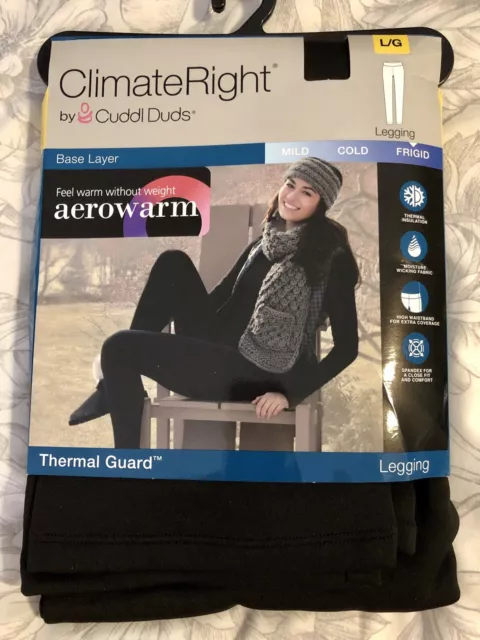WOMENS CUDDL DUDS ClimateRight Thermal Guard Long Underwear Legging Size M  L XXL $9.99 - PicClick