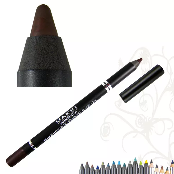 Makki Deep Brown Glide Waterproof Eyeliner Pencil Super Long Stay Smudgeproof