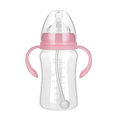 Biberón de agua para bebé 180/240/300 ml agarre conveniente realista resistente al calor