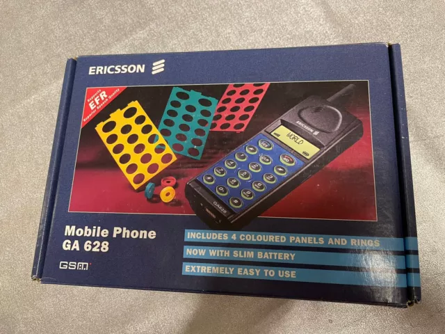 Vintage Ericsson GA628 Mobile Phone Mint Condition Boxed UK Model Used