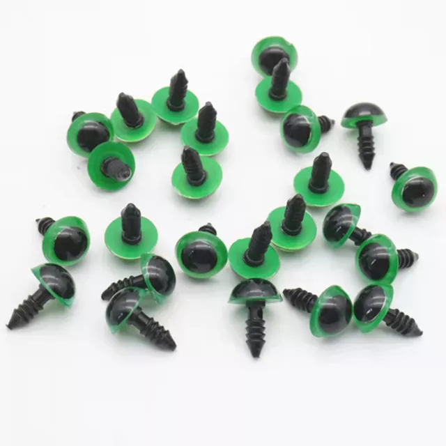 100PCS Animal Puppet Craft 6mm-24mm Plastic Safety Eyes for DIY Bear Doll Lot