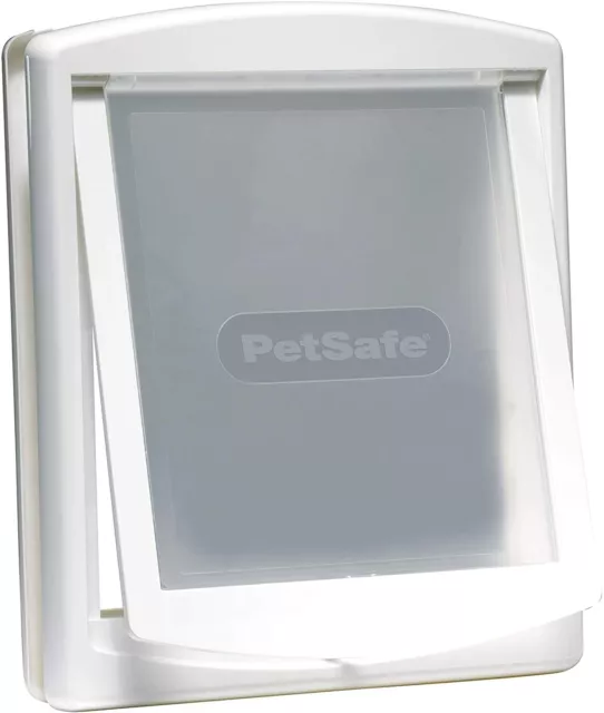 Staywell Pet dog door cat flap. Plastic cover Original White. Small Medium Large