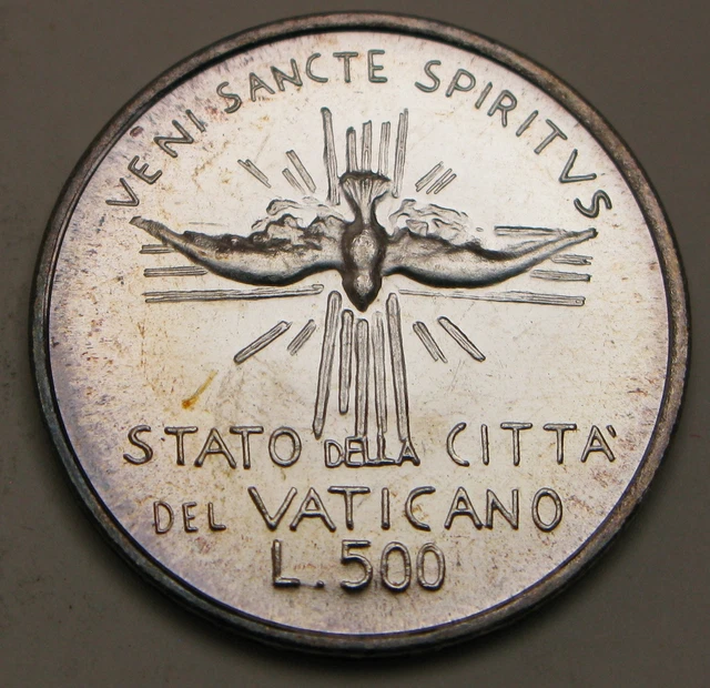 VATICAN 500 Lire 1978 - Silver 0.835 - Second 1978 Issue - aUNC - 3343