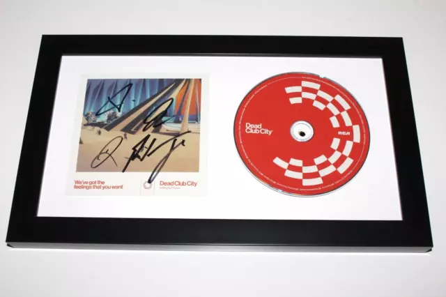 NOTHING BUT THIEVES BAND SIGNED FRAMED 'DEAD CLUB CITY' CD COVER ALBUM w/COA x5