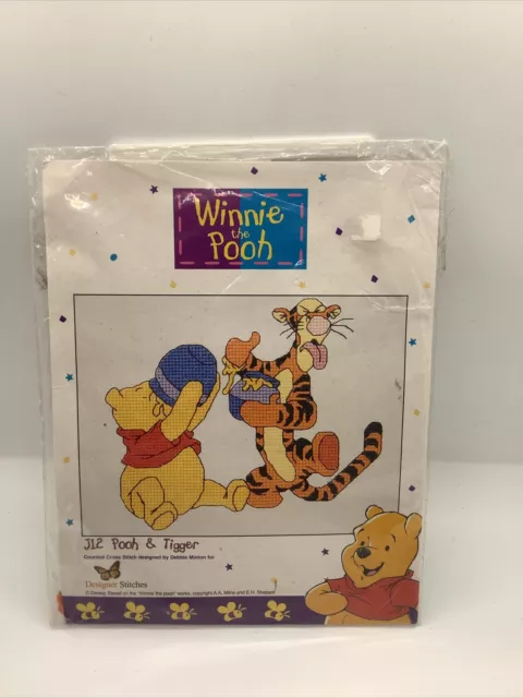 Disney Winnie The Pooh Cross-stitch Rare Craft Design J12 Tigger Honey Pots NEW