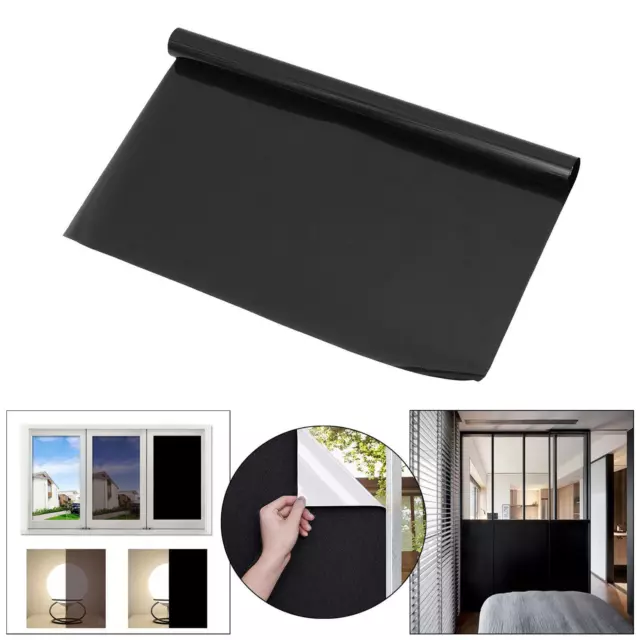 Blackout Privacy Glass Window Film Blocage de la lumière Teinte de fenêtre
