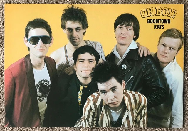 BOOMTOWN RATS - 1982 Full page UK magazine annual poster BOB GELDOF £3. ...