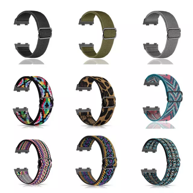 Nylon Elasticity Woven Loop Fabric Watch Wristband Strap For Huawei Band 8