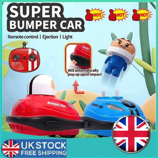 BLUE AND RED Remote Controlled Bumper Cars Lovely Antiimpact Vehicle