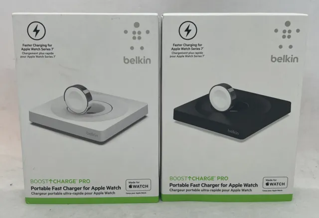 Belkin Boost Charge Pro Portable Fast Charger For Apple Watch White / Black
