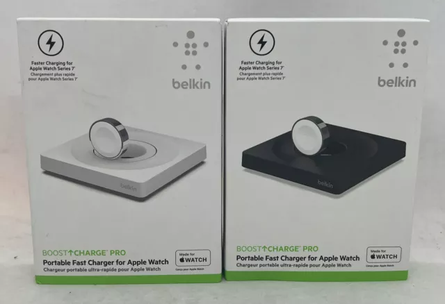 BELKIN BOOST CHARGE Pro Portable Fast Charger For Apple Watch White / Black  £44.99 - PicClick UK