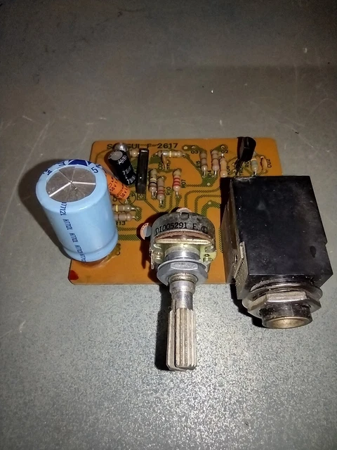 Sansui 9090db Mic level and jack PC board F-2617/Parting out unit