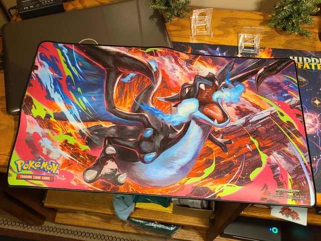 POKÉMON MEGA CHARIZARD X UPC Playmat Phantasmal Flames Ultra Premium ...