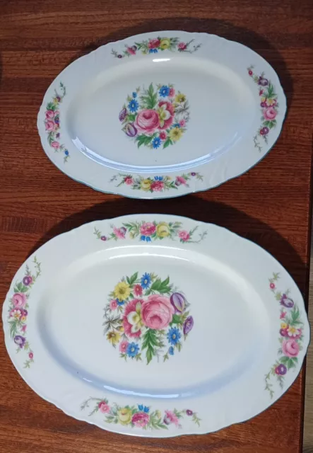 2 Johann Haviland Bavaria JOH22 (18-BAV) Oval Serving Platters 2