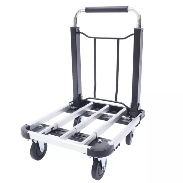 Heavy Duty Folding Hand Truck Dolly Trolley Luggage Cart Wheels 330lb Hand Truck