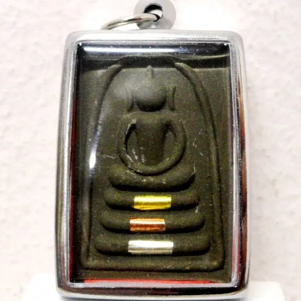 Thai Buddha Amulet Old Statue Phra Pidta Pendant AYUTTHAYA Art Antique gorgeous