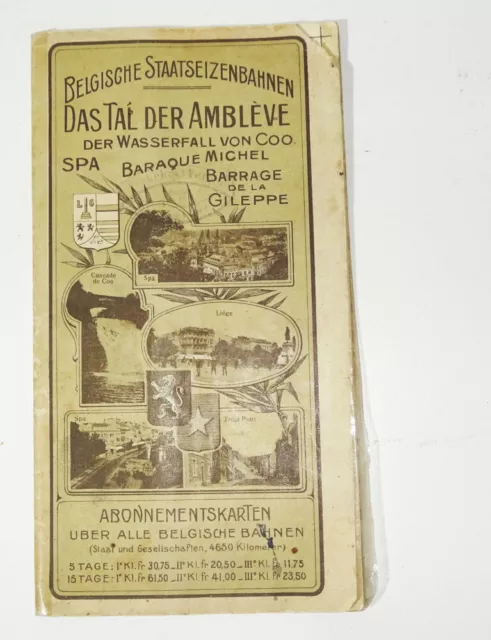 Brochure Belgian State Railway Das Tal Der Ambleve 1911 Belgium