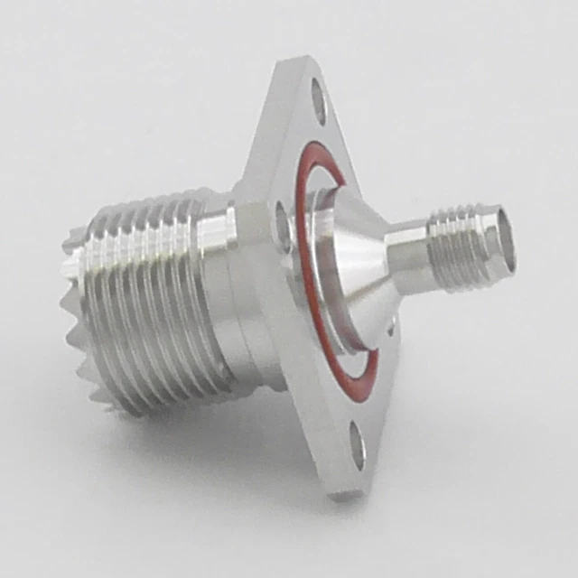 5x Bnc Jack Femmina 4Foro Flangia Pannello Telaio