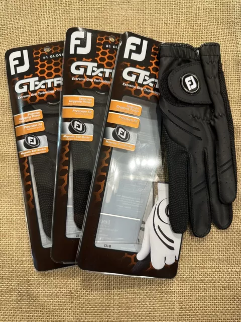 3x FootJoy Ladies GTxtreme Golf Gloves, LH Fit For RH Golfer, Large, NEW