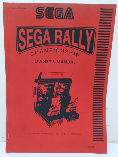 Sega RALLY OWNER'S MANUAL No: DO0041