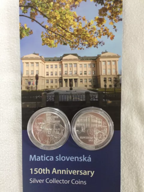 Slowakei 2013 10 Euro Silber Münze Coin St Bu - 150 Jahre Matica Slovenska -