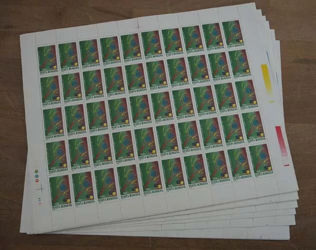 1995 Rumänien; 1000 Einzelwerte Tennis, postfrisch/MNH, MiNr. 5127, ME 1500,-