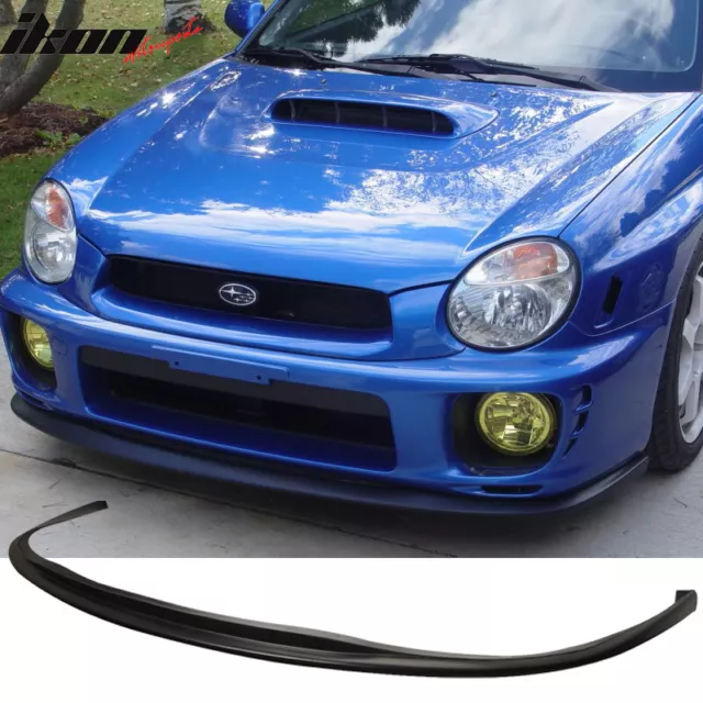 Fits 02-03 Subaru Impreza WRX STI Style Front Bumper Lip Spoiler Unpainted PU