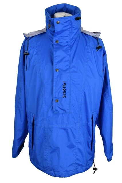 SCHOFFEL Venturi Blue Windbreaker Jacket size M Mens Half Zip Pullover