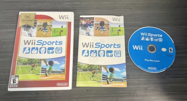 Wii Sports (Nintendo Wii, 2006) CIB Complete Nintendo Selects - Resurfaced Disc