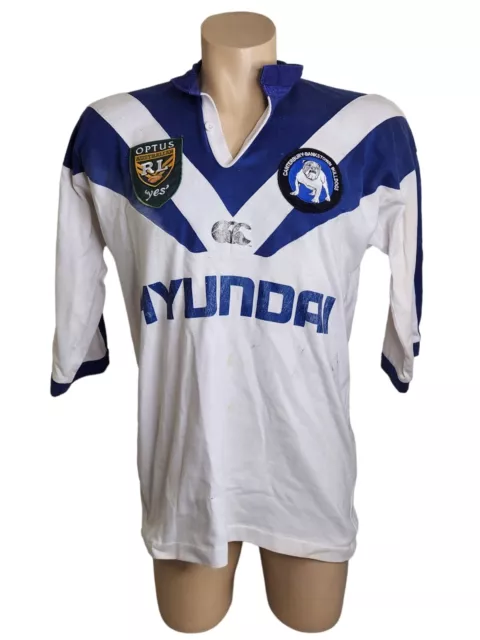 Vintage 90s Canterbury Bulldogs Rugby NSW RL NRL League Jersey Size L