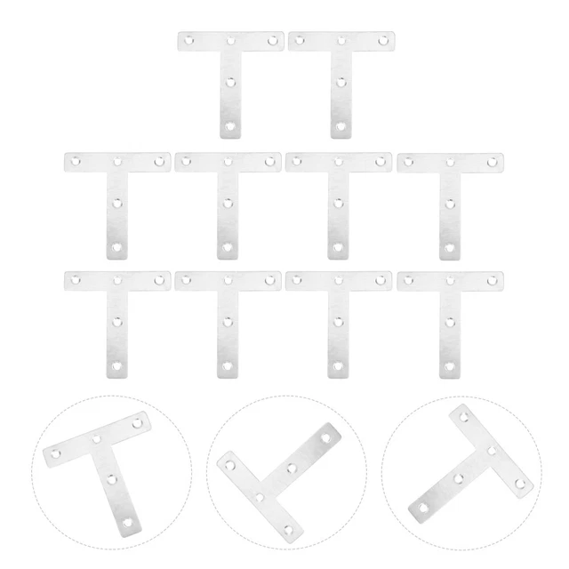 Supporti Angolari In Plastica E Ferro - 4 Pezzi 29x29x18mm, Per Riparazione Mobili E Rinforzi - Foto 2