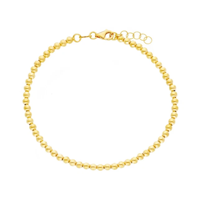 Bracelet En Or Jaune 18 Carats Avec Perles Diamantées – Fichera Preziosi – Neuf Avec étiquettes – Idée Cadeau Anniversaire Femme