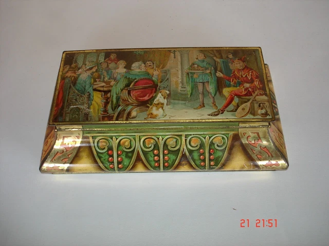 Scatola Latta Biscotti Mellin Fascio Littorio 20 X 10 X 7