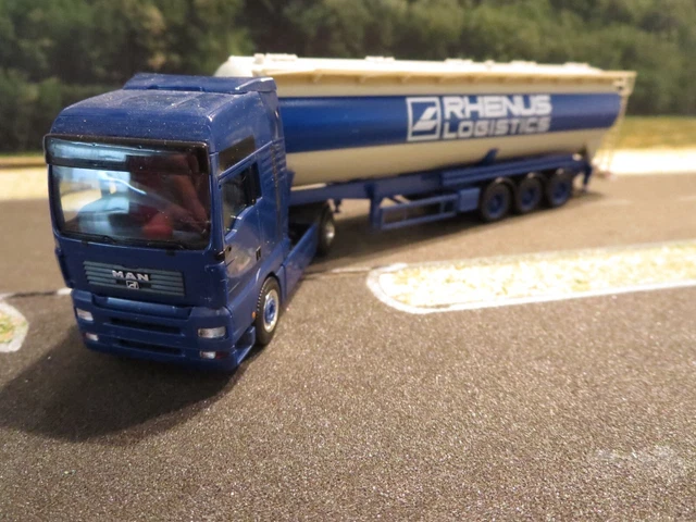 Herpa 221962 MAN TG-A DOBNER BLUE LION – Miniature HO 1/87 Occasion