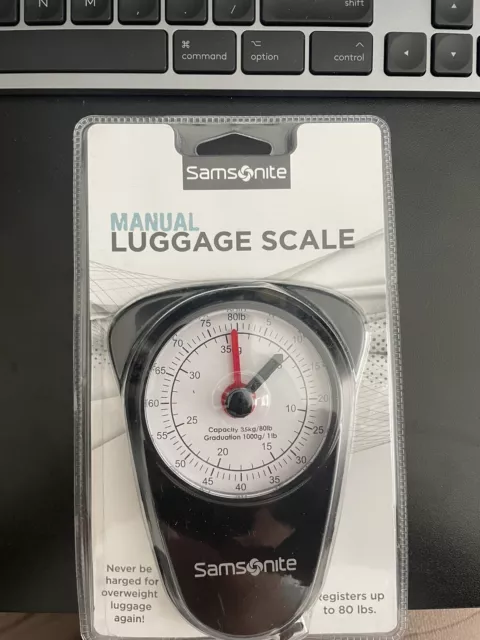 Used Samsonite Manual Luggage Scale Black One Size Up To 80 Lbs