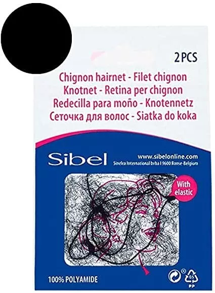 sibel Filet A Chignon Invisible noir x2