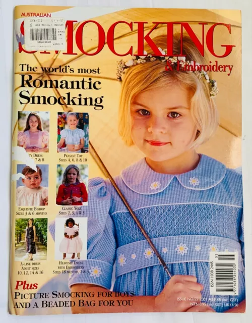 Australian Smocking Embroidery Country Bumpkin Issue 55 Pattern Magazine 2001