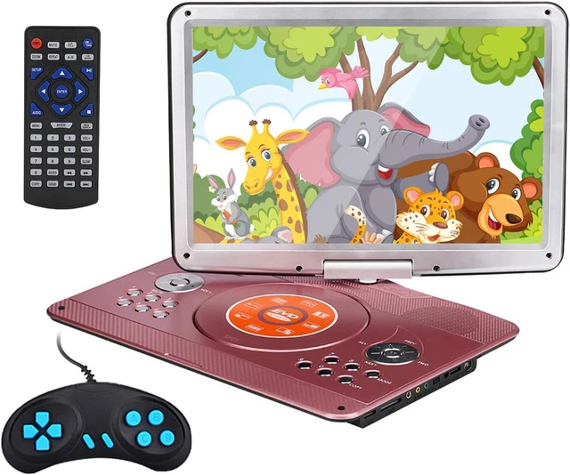 YOOHOO 14 inch Portable DVD Player with Remore Controller High Resolution Large
