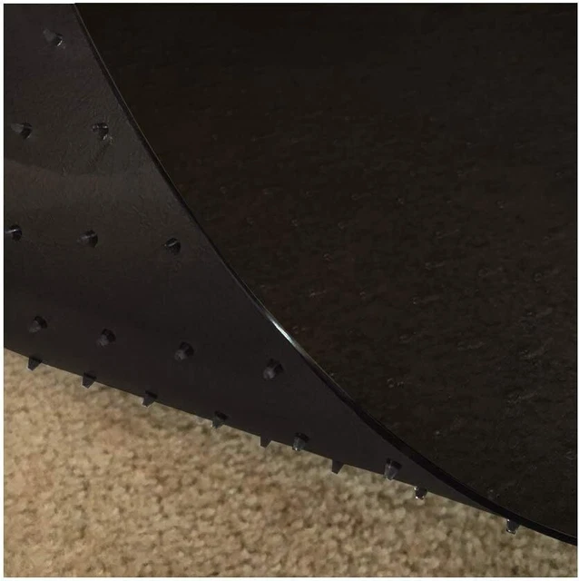 RESILIA Black Deluxe Plastic Carpet Runner Extra Thick 36" x 25'